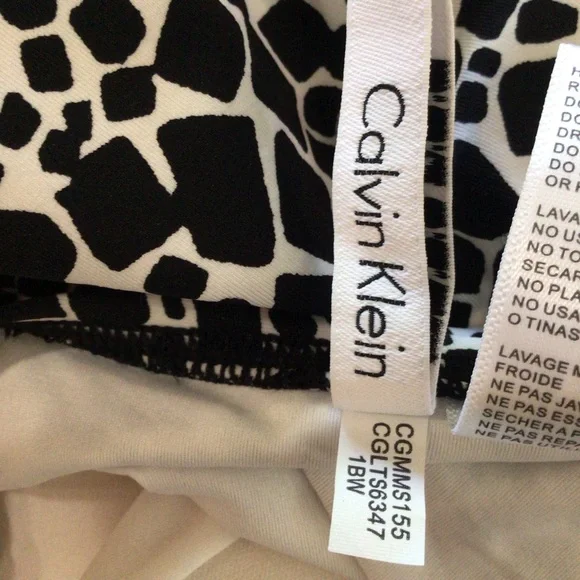 Calvin Klein Black and White One Piece Swimsuit - Picture 7 of 10